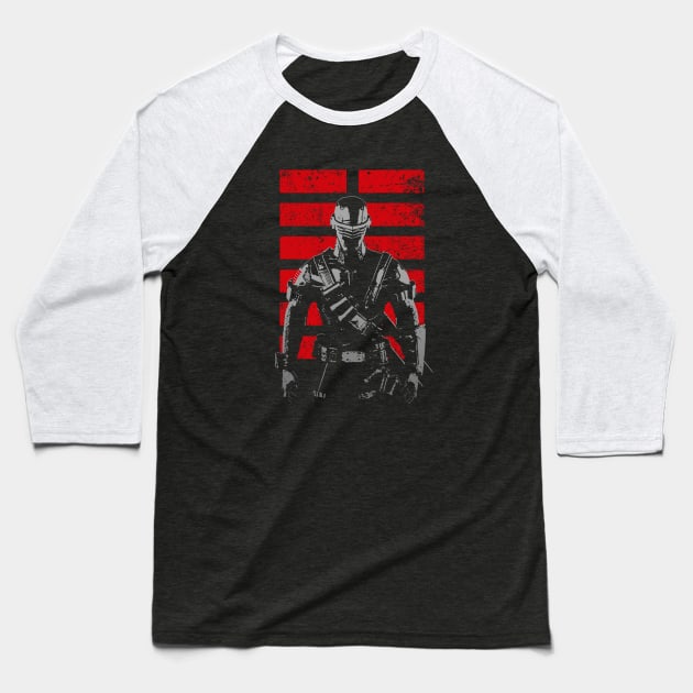 SNAKE EYES Baseball T-Shirt by KERZILLA